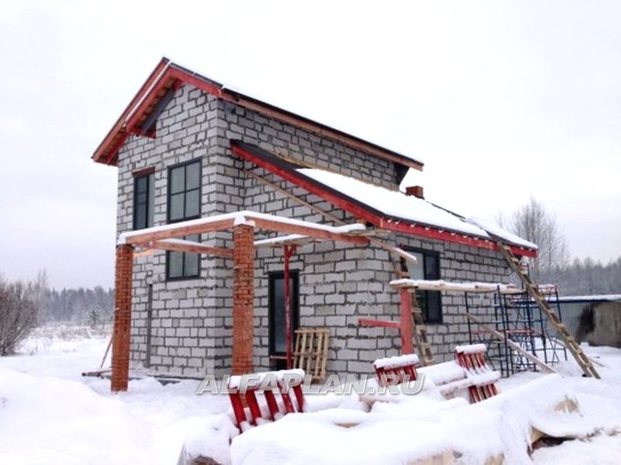 Строительство дома по проекту 491A - фото №12