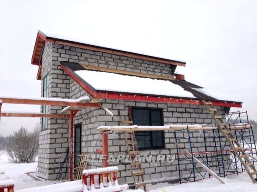 Строительство дома по проекту 491A - фото №13