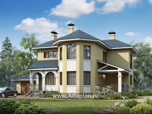 Проекты домов Альфаплан - «Модус Вивенди»- двухэтажный  дом с гаражом - превью основного изображения