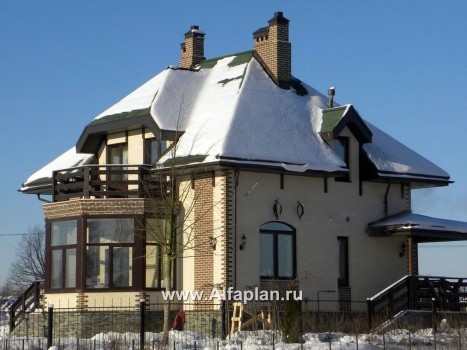 «Шале Малек» -  проект дома с мансардой, с террасой, в английском стиле - превью дополнительного изображения №6