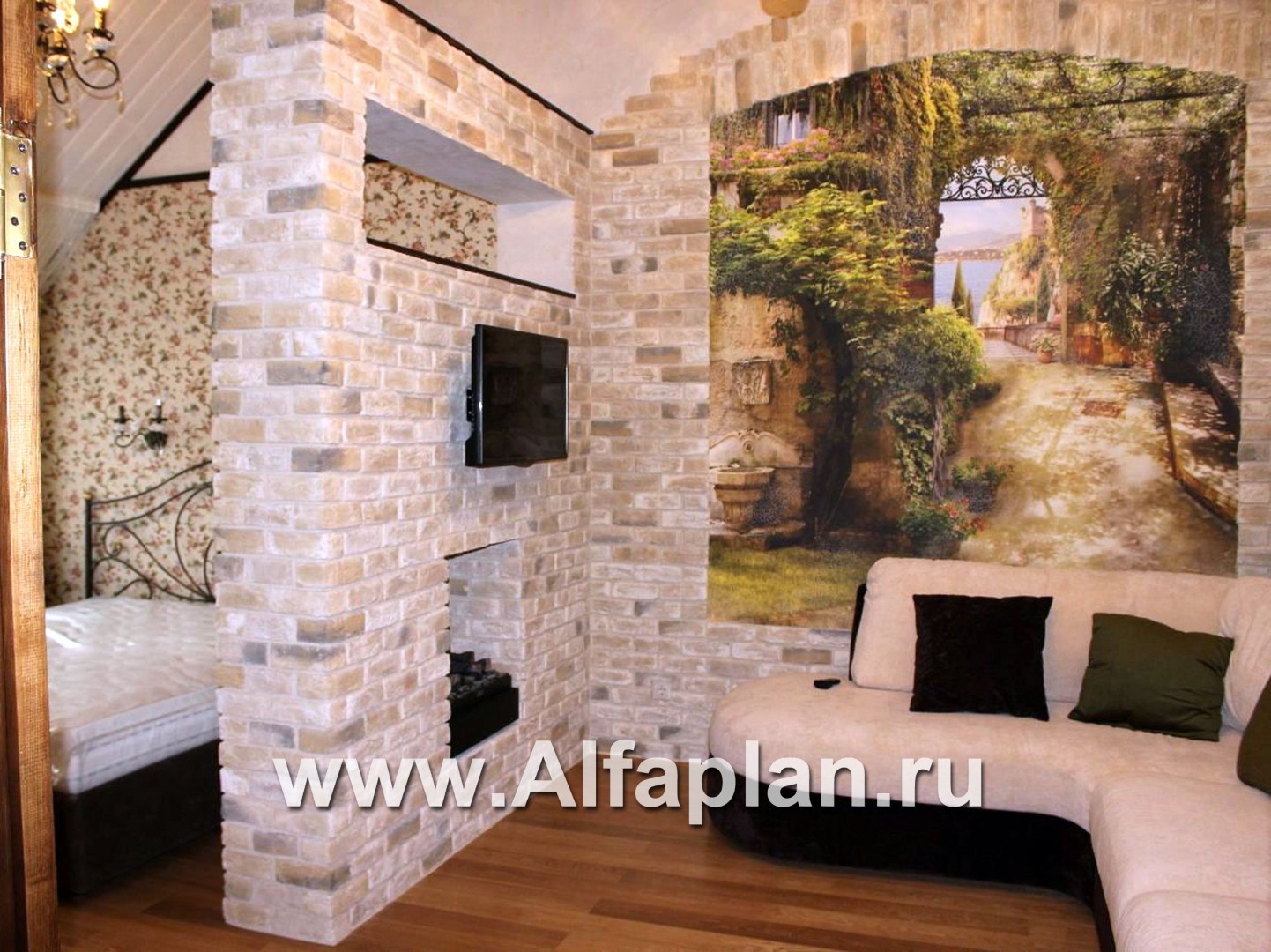 Проекты домов Альфаплан - «Фортуна» - небольшой загородный дом - дополнительное изображение №8
