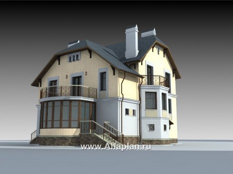 Проекты домов Альфаплан - «Крестный Пачино»  - фешенебельный загородный дом - превью дополнительного изображения №3