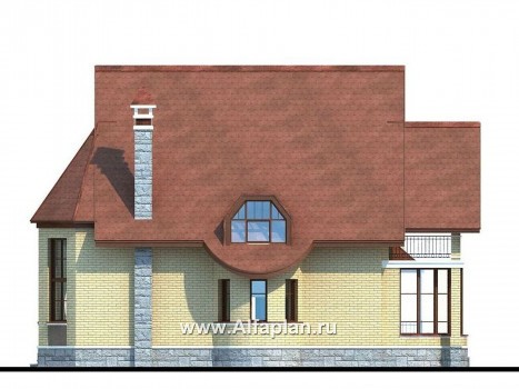 Проекты домов Альфаплан - «Консул» - изящный дом для солидных людей - превью фасада №2