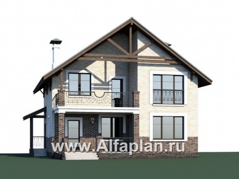 Проекты домов Альфаплан - «Виконт» - компактный дом с отличной планировкой - превью дополнительного изображения №1