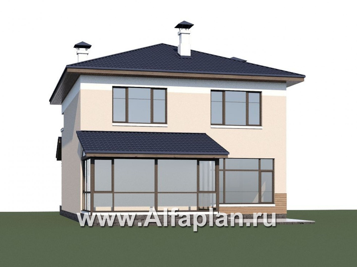 Проекты домов Альфаплан - «Преимущество» - современный удобный дом - дополнительное изображение №1