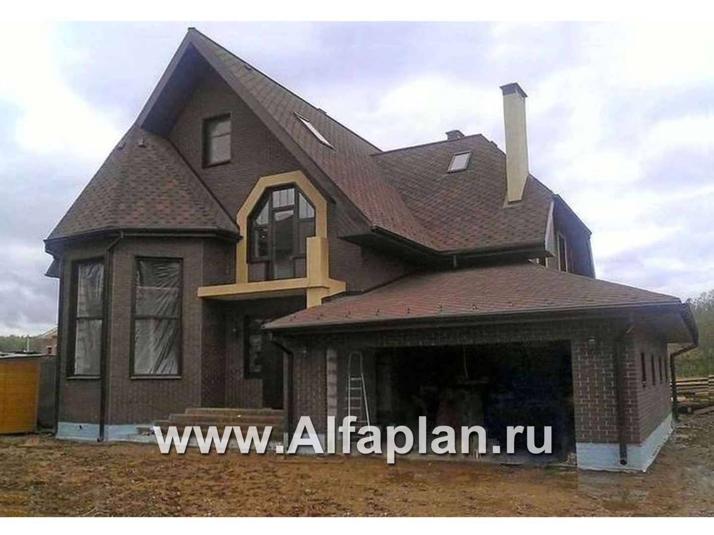 Проекты домов Альфаплан - «Ленский» - романтический дом  для большой семьи - дополнительное изображение №3