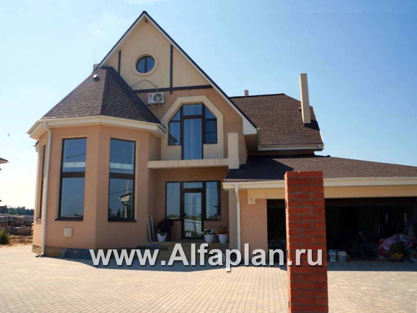 Проекты домов Альфаплан - «Ленский» - романтический дом  для большой семьи - дополнительное изображение №5