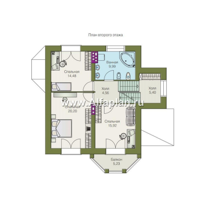 «Корвет» - проект трехэтажного дома, с гаражом на 1 авто и спортзалом в цоколе, с эркером - превью план дома