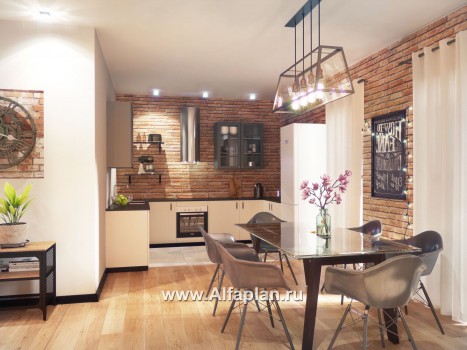 Проекты домов Альфаплан - Проект комфортабельного дома в современном стиле - превью дополнительного изображения №4
