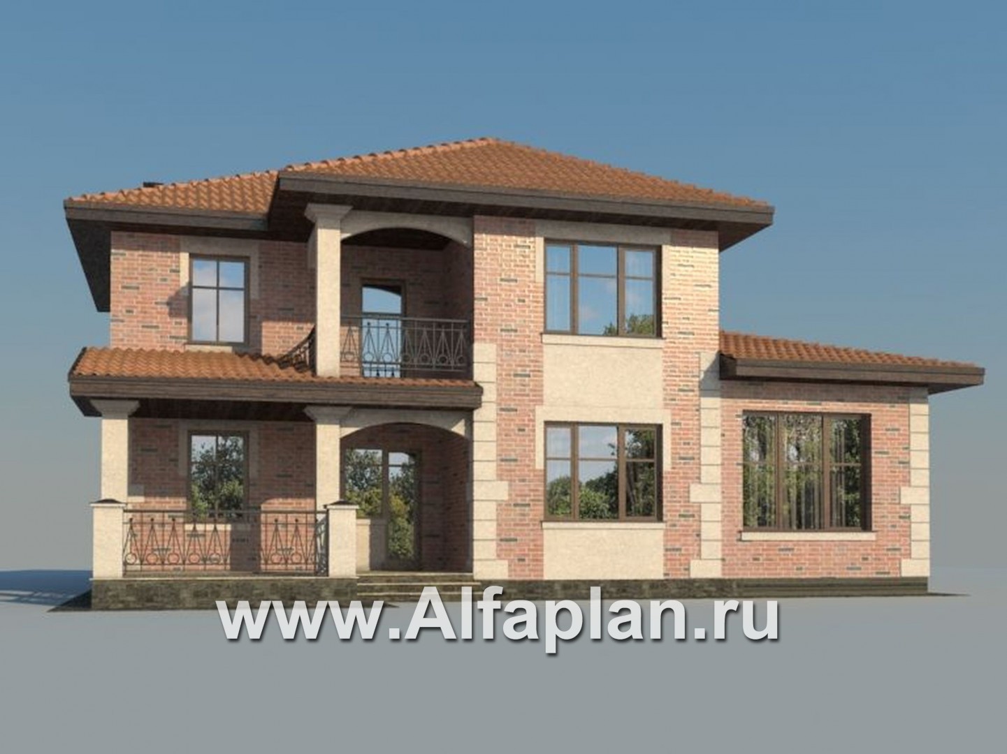 Проекты домов Альфаплан - «Фортуна» - коттедж с удобной планировкой - дополнительное изображение №3
