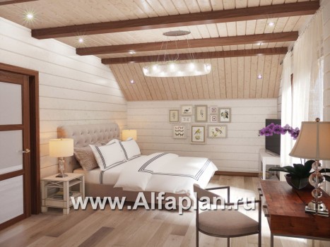 Проекты домов Альфаплан - Деревянный дом для большой семьи - превью дополнительного изображения №4