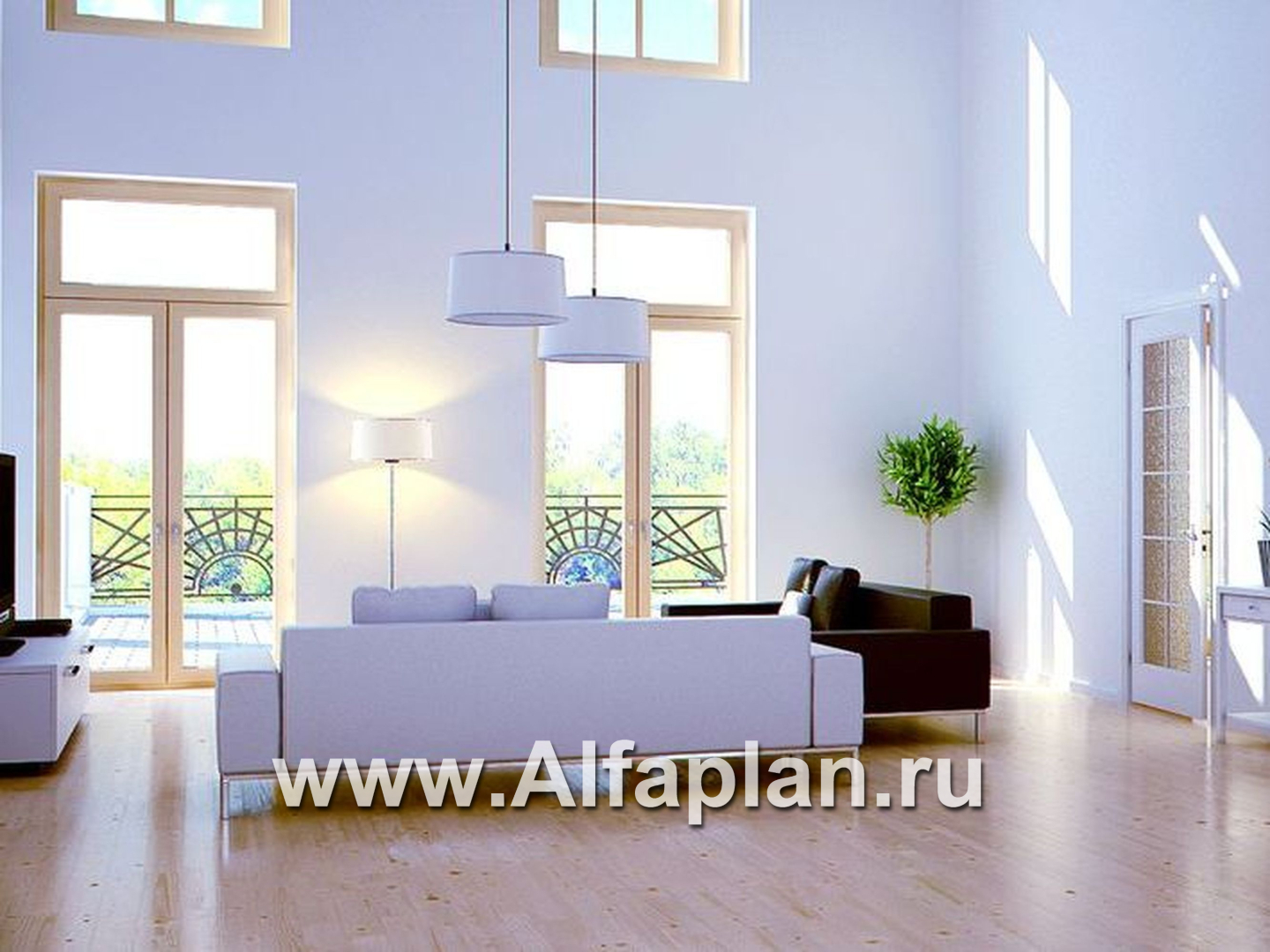 Проекты домов Альфаплан - «Поместье» - элитный коттедж в классическом стиле - дополнительное изображение №10