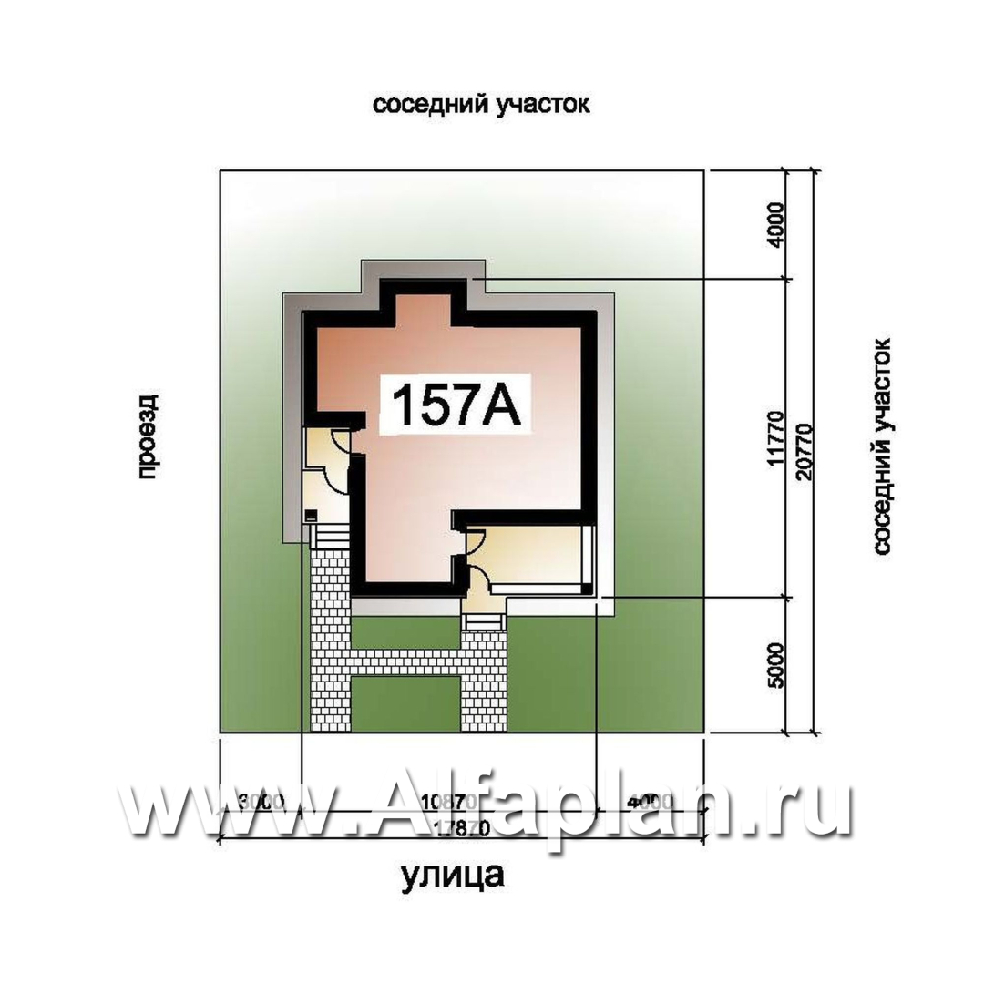 Проекты домов Альфаплан - «Знаменка» — удобный и компактный коттедж - дополнительное изображение №3