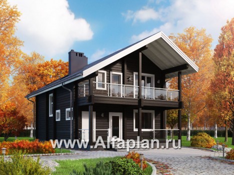 Проекты домов Альфаплан - Удобный дом-дача для загородного отдыха - превью дополнительного изображения №1