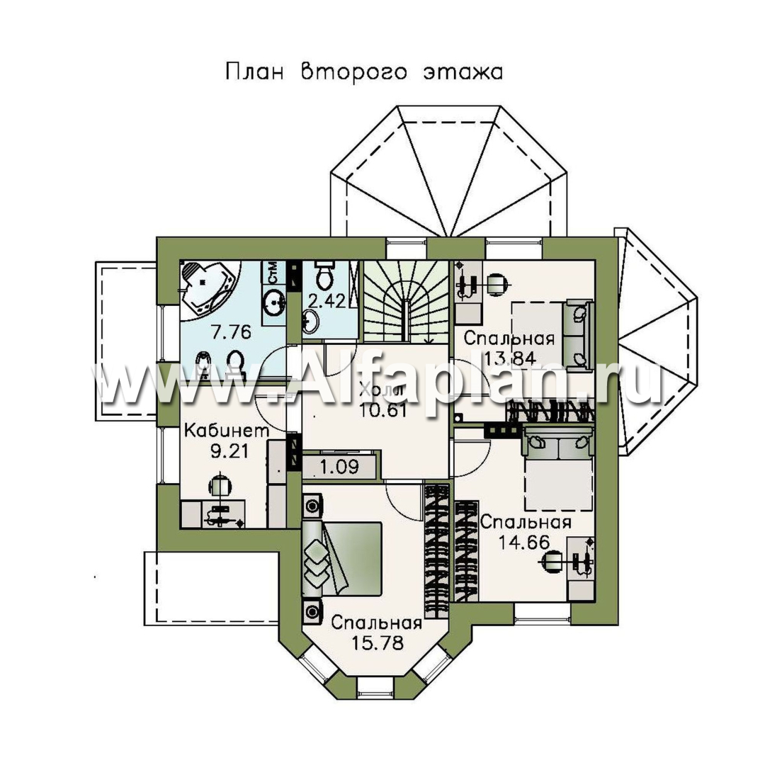 Проекты домов Альфаплан - «Успех Плюс» — удобный коттедж с цокольным этажом - изображение плана проекта №3