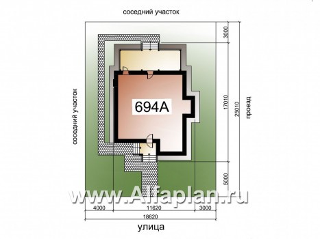 Проекты домов Альфаплан - «Вязьма»- удобный коттедж с двусветной гостиной - превью дополнительного изображения №1